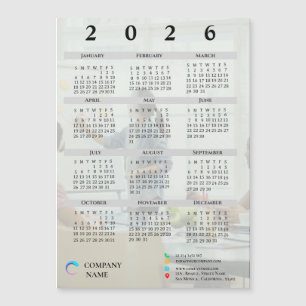 Foto Firmenlogo 2025 Kalender Unternehmensgeschenk Magnetkarte