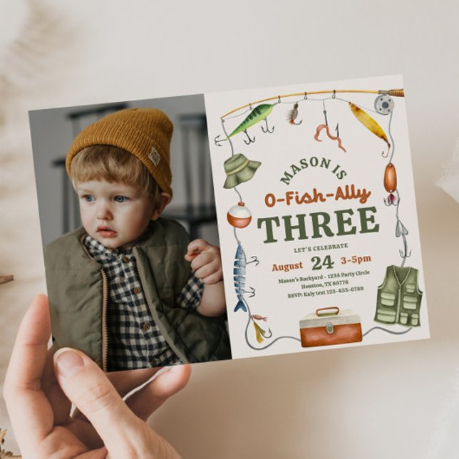Foto Fischen 3. Geburtstag Einladung (Von Creator hochgeladen)
