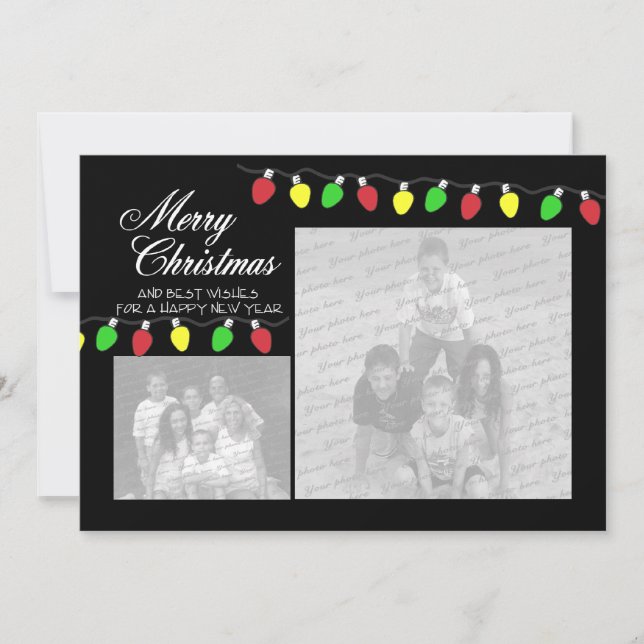 Foto-Flat-Card für Urlaubsbeleuchtung Feiertagskarte (Vorderseite)