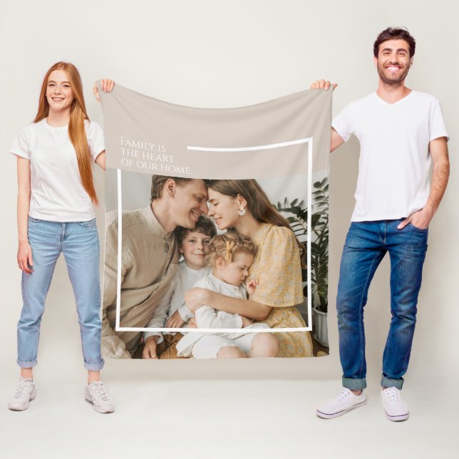 Foto Fleece Blanket mit Botschaft - gemütlich und  (Beispiel)