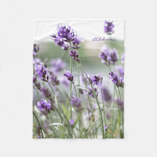 Foto Fleecefelette mit Lavendel Fleecedecke