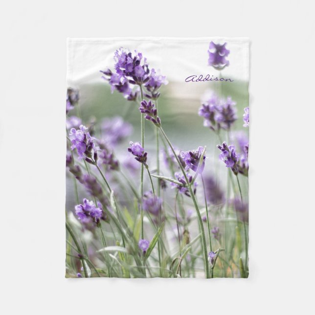 Foto Fleecefelette mit Lavendel Fleecedecke (Vorderseite)