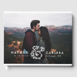 Foto Floral Ampersand Wedding Gästebuch