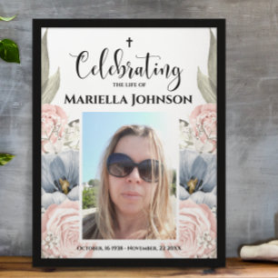 Foto Floral feiert Lebensbitter Poster