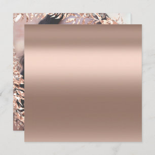 Foto Floral Frame Rose Gold Royal Einladung