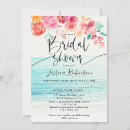 Foto florale Wasserfall Brautparty Einladung