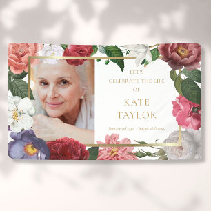 Foto Florales Funeral Gedenkdienst Banner
