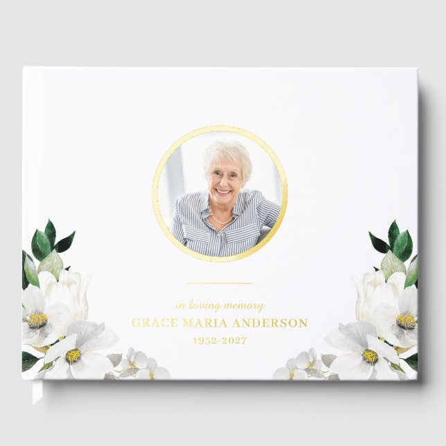 Foto Florals Memorial Gästebuch (Vorderseite)