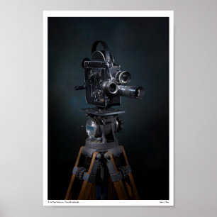 Foto - Fokus in Blau Poster