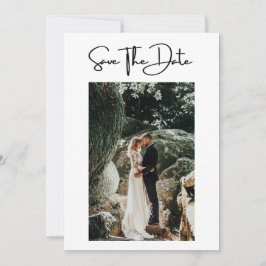 Foto Formal Elegante Moderne Hochzeit retten das D Save The Date