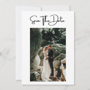 Foto Formal Elegante Moderne Hochzeit retten das D Save The Date