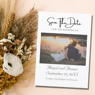 Foto Formal Elegante Moderne Moderne Save the Date