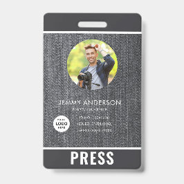 Foto Fotograf Press Abzeichen Ausweis