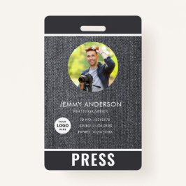 Foto Fotograf Press Abzeichen Ausweis