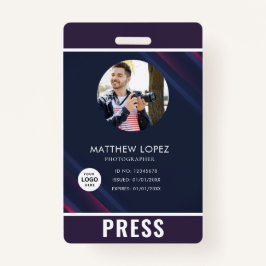 Foto Fotograf Press Abzeichen Ausweis