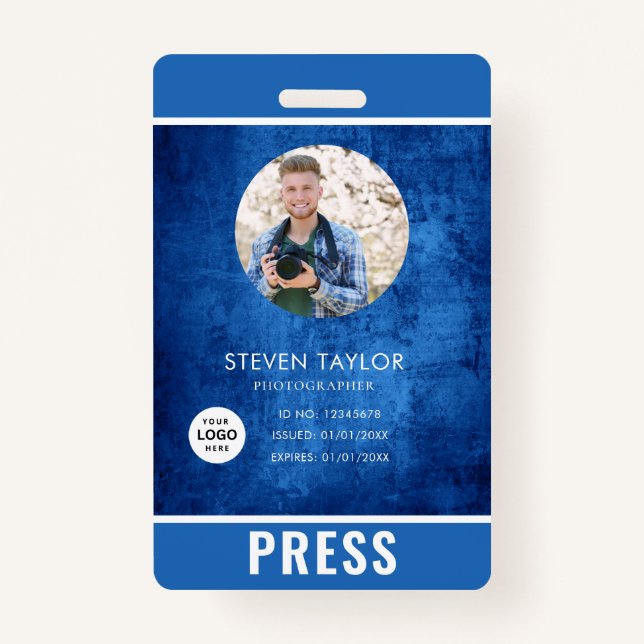 Foto Fotograf Press Abzeichen Ausweis (Vorderseite)