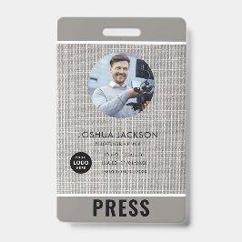Foto Fotograf Press Abzeichen Ausweis