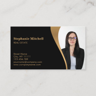 Foto Fotovorlage hinzufügen Real Anwesen Agent ein Visitenkarte