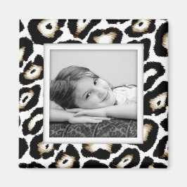 Foto Frame Magnet für Snow Leopard individuell anp