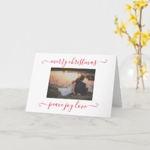 Foto Frieden Freude Liebe Frohe Weihnachten  Karte