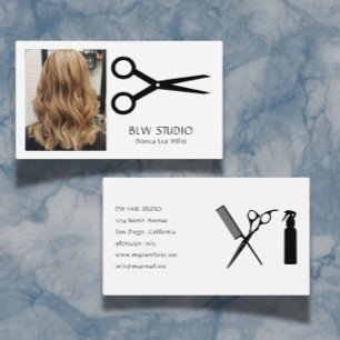 Foto Friseur Business Card Visitenkarte