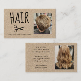 Foto-Friseur Kraft Visitenkarte