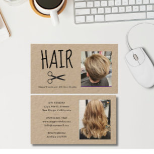 Foto-Friseur Kraft Visitenkarte