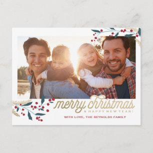 Foto   Frohe Weihnachten Postkarte