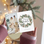 Foto | Frohe Weihnachts-Kiefer Postkarte<br><div class="desc">Foto | Frohe Weihnachts-Kiefer</div>