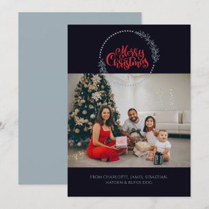 Foto Frohe Weihnachtsfeier Personalisiert Feiertagskarte