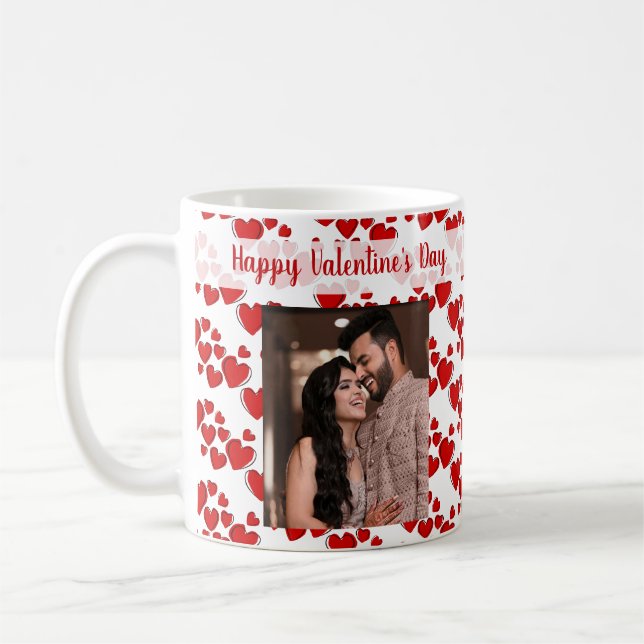 Foto Frohen Valentinstag Kaffeetasse (Links)