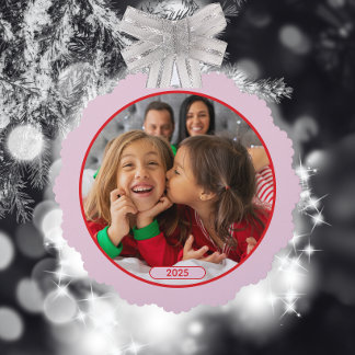 Foto Fun Stomping Rentiers Ornament Karte