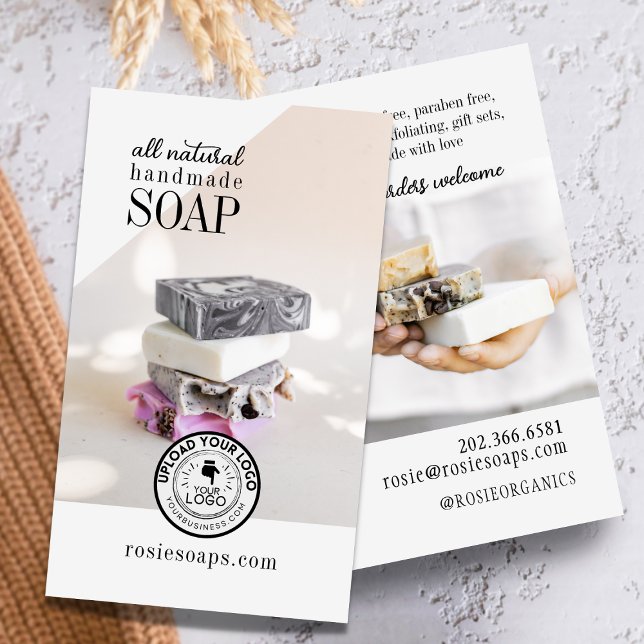 Foto-Funktion Handmade Soap Business Card Visitenkarte (Von Creator hochgeladen)