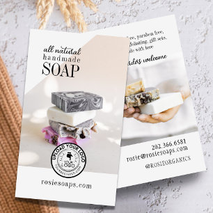 Foto-Funktion Handmade Soap Business Card Visitenkarte