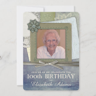 Foto für antike weibliche Collage Einladung