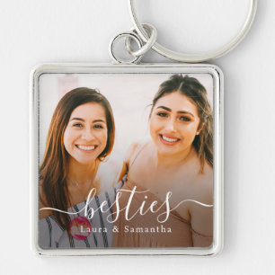 Foto für benutzerdefinierte Besties-Namen Schlüsselanhänger