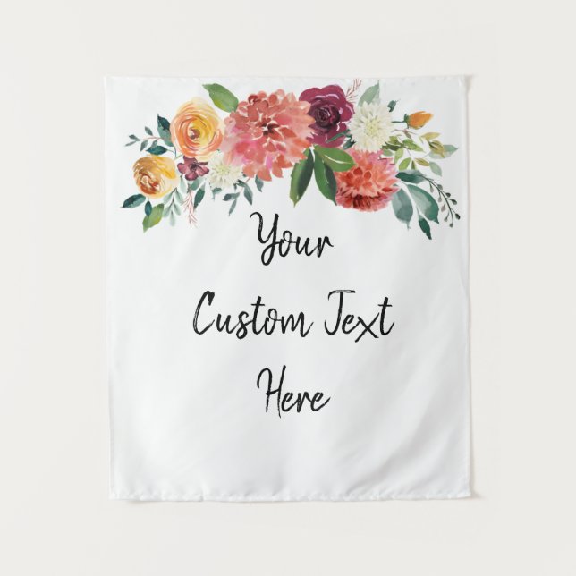 Foto für benutzerdefinierte Boho-Hochzeit im Herbs Wandteppich (Vorderseite)