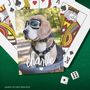 Foto für benutzerdefinierte Dogennamen Kartenspiel Spielkarten