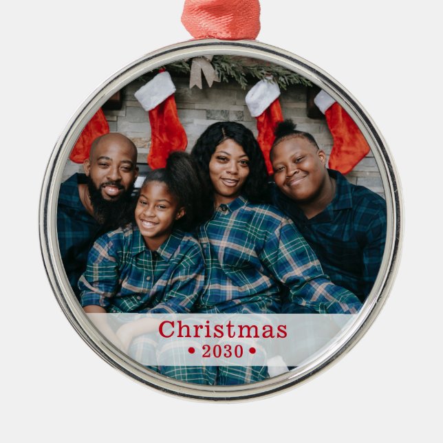 Foto für benutzerdefinierte Familien Ornament Aus Metall (Vorne)