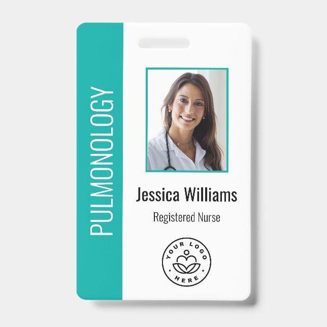 Foto für benutzerdefinierte Mitarbeiter Aquamarine Ausweis (Vorderseite)