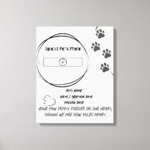 Foto für benutzerdefinierte Pet-Memorial und Canva Leinwanddruck