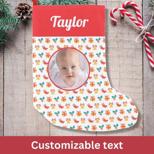 Foto für benutzerdefinierte Textnamen für den Stru Kleiner Weihnachtsstrumpf (Von Creator hochgeladen)