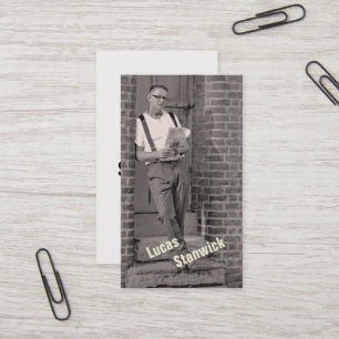 Foto für benutzerdefinierte Vorlage Minimalistisch Visitenkarte