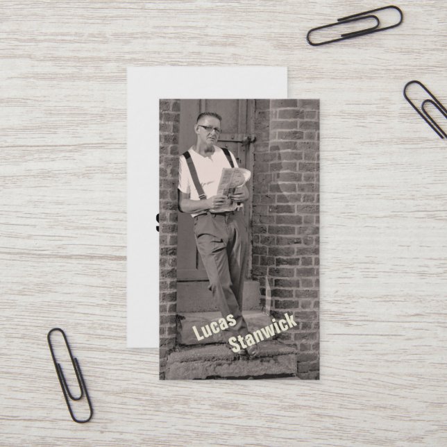 Foto für benutzerdefinierte Vorlage Minimalistisch Visitenkarte (Vorderseite/Rückseite Beispiel)