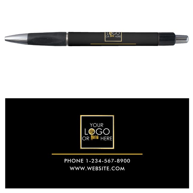 Foto für berufliches Business Gold-Logo Kugelschreiber (Professional Business Gold Custom Logo Photo Text Pen)