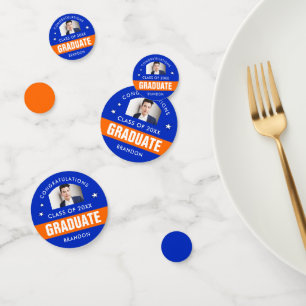 Foto für Blau und Orange Abschluss kundenspezifisc Konfetti