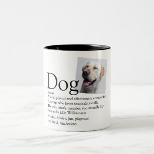Foto für das beste Dog Definition Zitat der niedli Zweifarbige Tasse