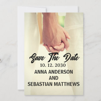 Foto für das Design von Skripteüberlagerungen Save The Date