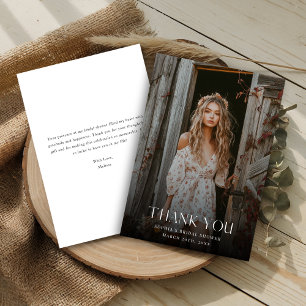 Foto für das Hochzeitüberlagern von Foto Dankeskarte