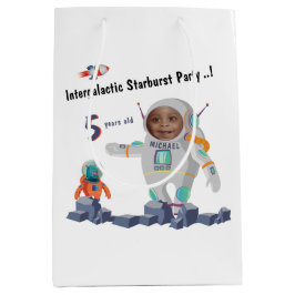 Foto für das intergalaktische Astronautenraketenfl Mittlere Geschenktüte